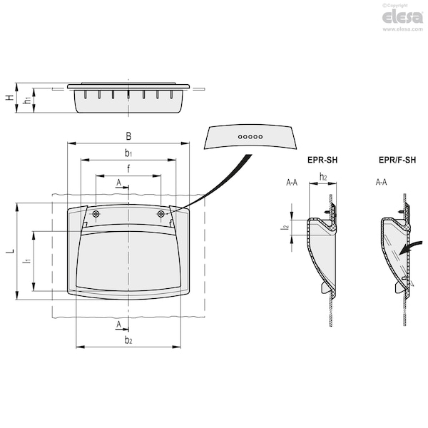 Flush Pull Handles, EPR.110-SH-C3